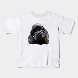 American Cocker Spaniel Cutest Black Dog Kids T-Shirt